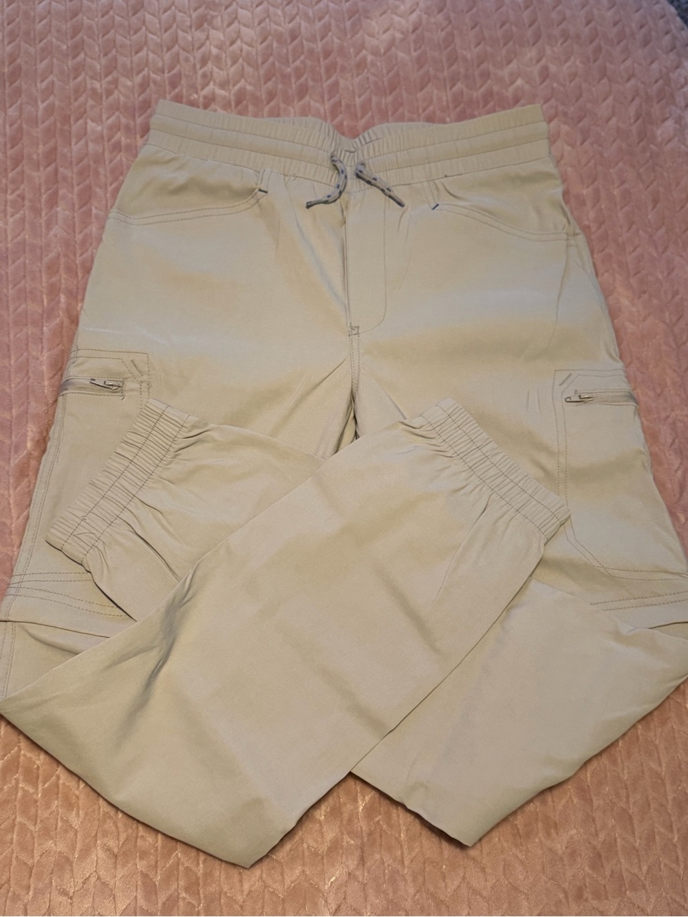 Boy’s Elastic Waist Cargo Jogger Pants - Light Beige